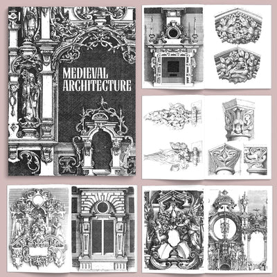 Book Medieval Architecture Illustrated Monthly