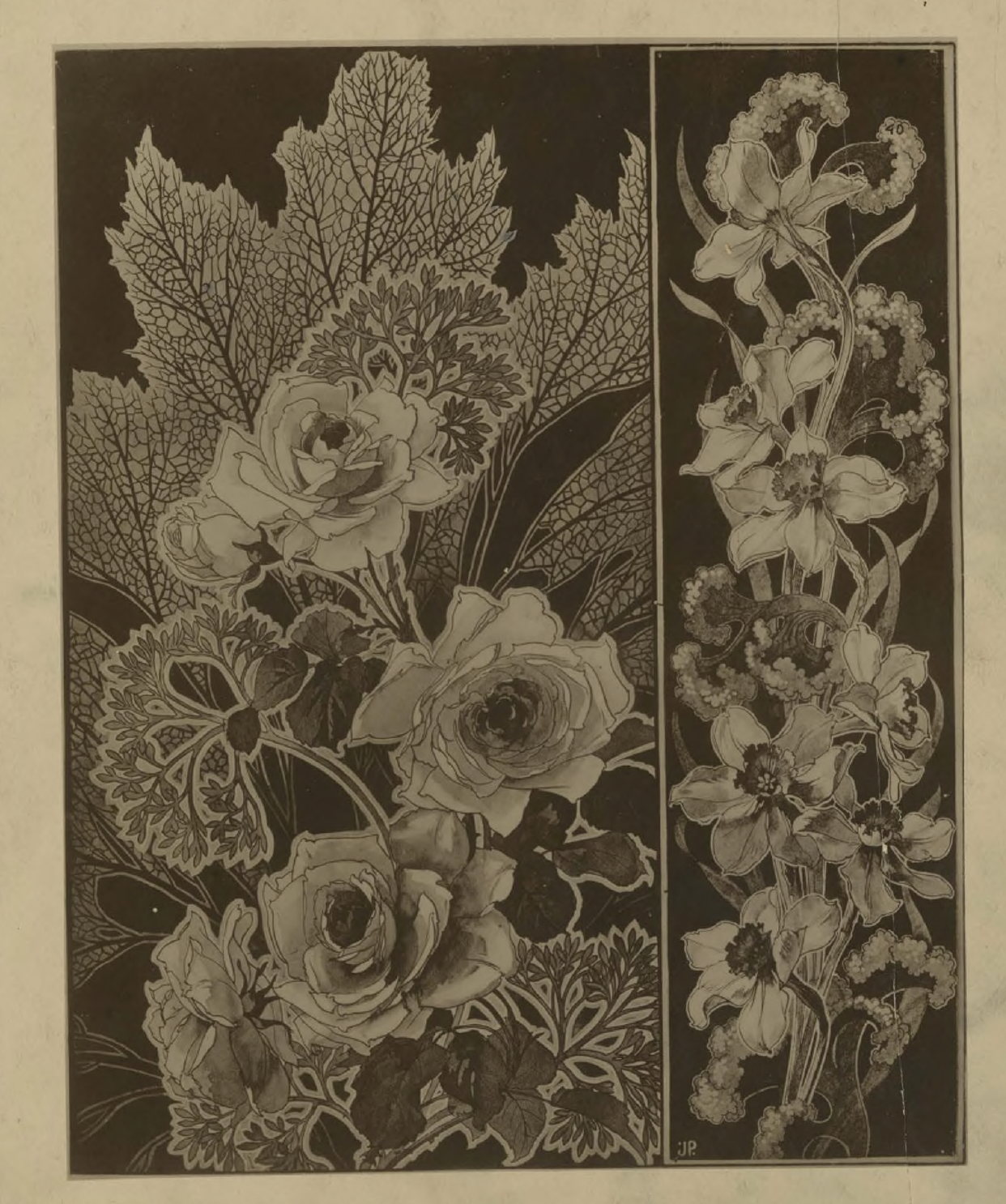 eBook Fantasy Nouveau Floral Illustrated Monthly