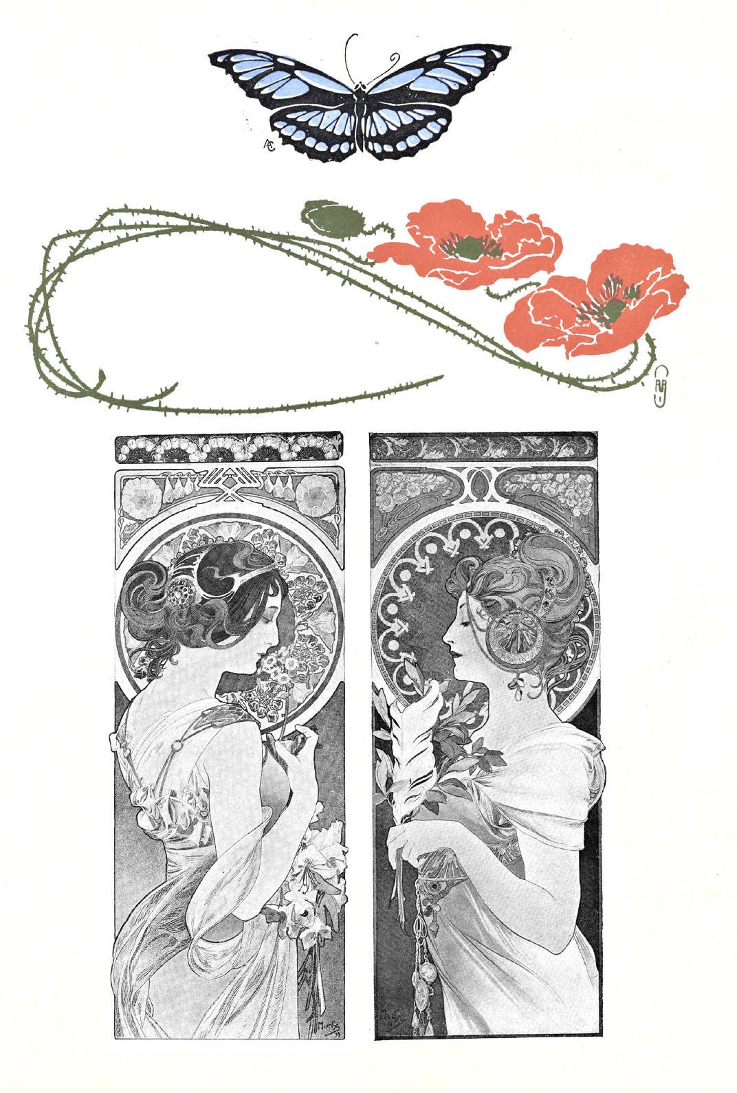 Book Art Nouveau Illustrated Monthly