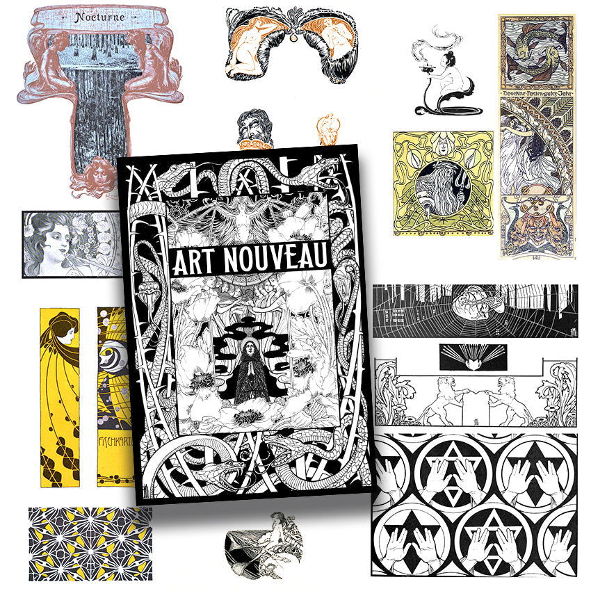 Book Art Nouveau Illustrated Monthly