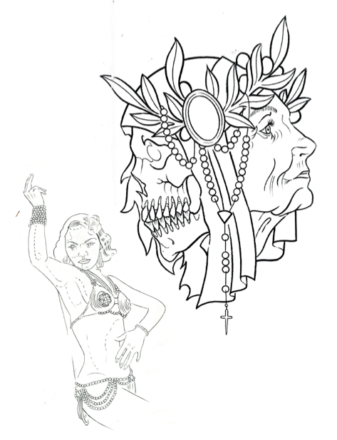 Bob Spier Tattoo Sketches