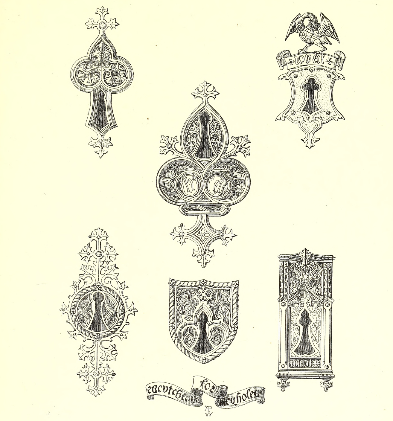 eBook Gothic Ornaments Illustrated Monthly