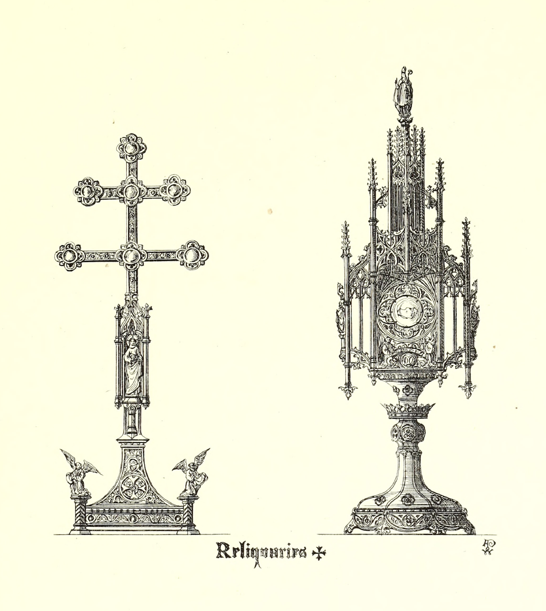 eBook Gothic Ornaments Illustrated Monthly