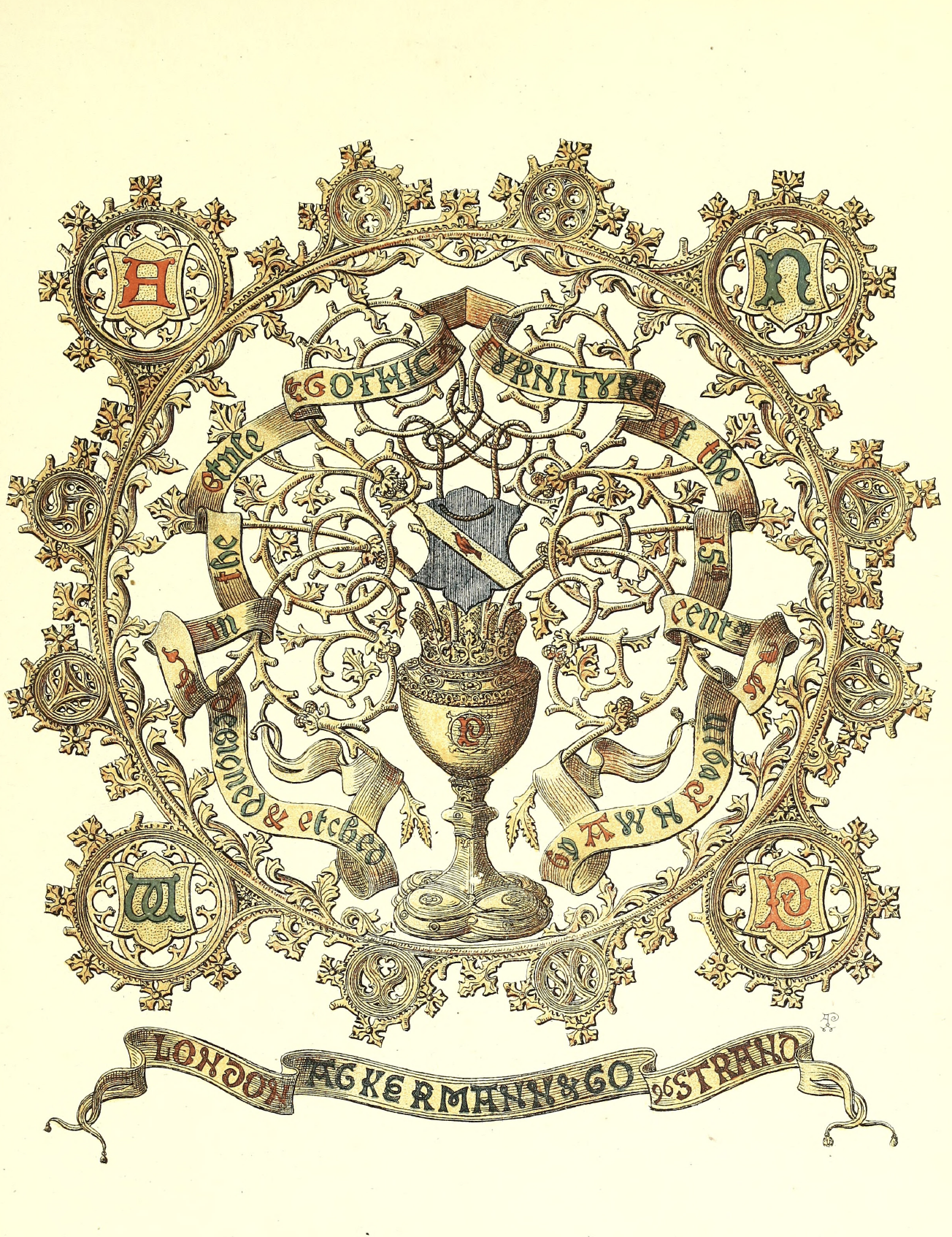 eBook Gothic Ornaments Illustrated Monthly