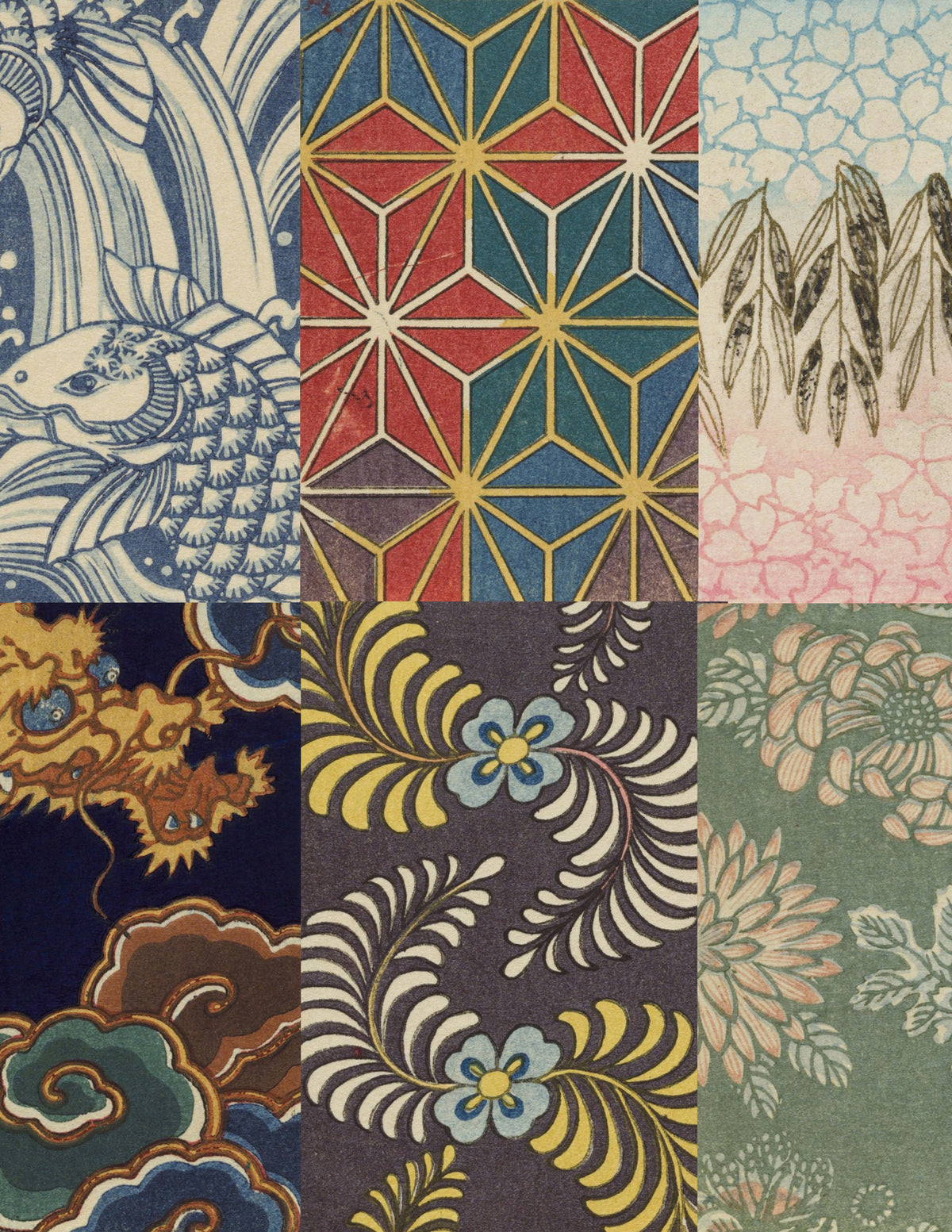 Japanese woodblock patterns | Shop Illustrated Books, eBooks and Prints