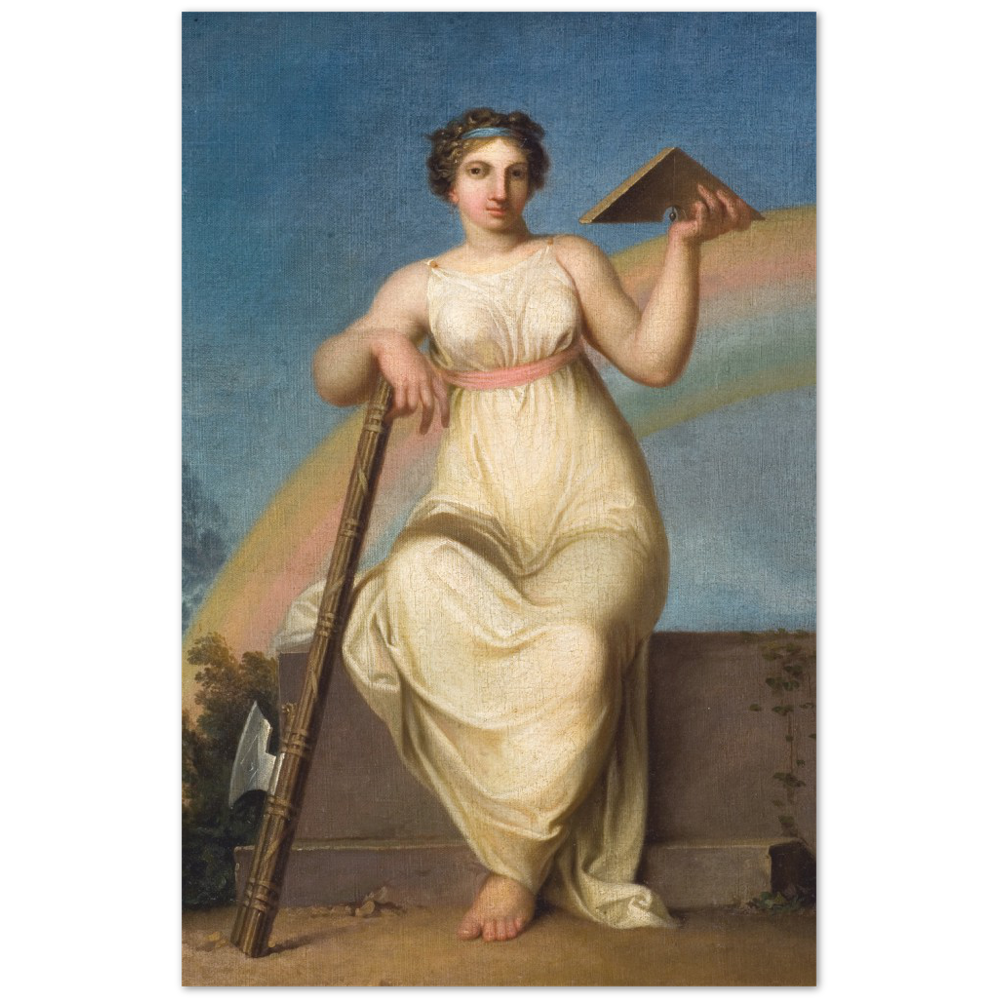 Print Material Jurisprudence. Allegorical Figure Gelato