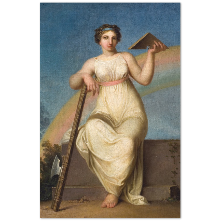 Print Material Jurisprudence. Allegorical Figure Gelato