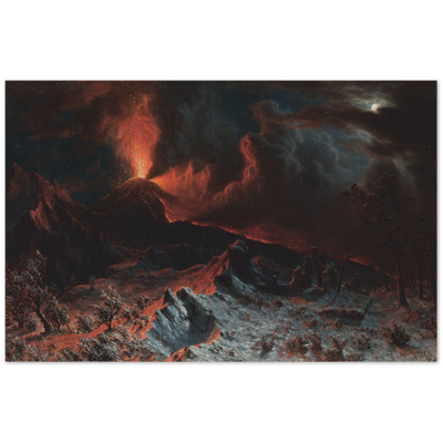 Print Material Mount Vesuvius at Midnight Gelato