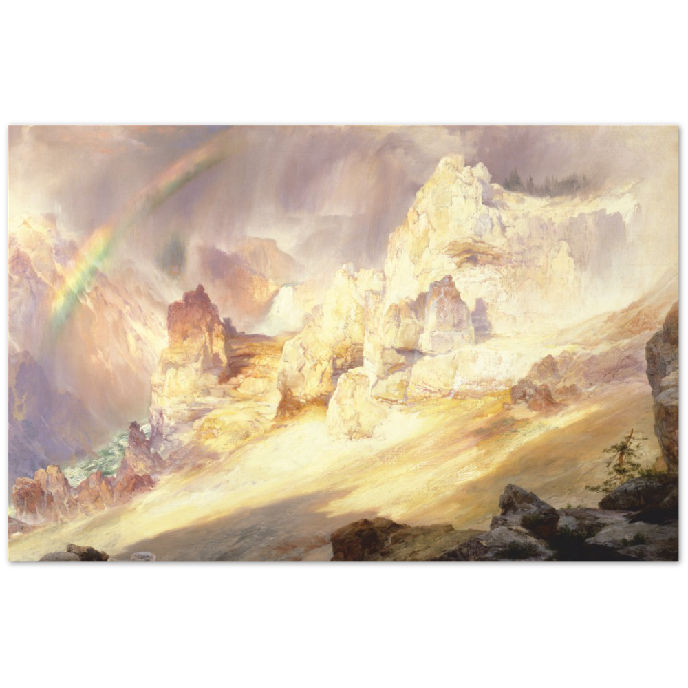 Print Material Rainbow Over The Grand Canyon Of The Yellowstone Gelato