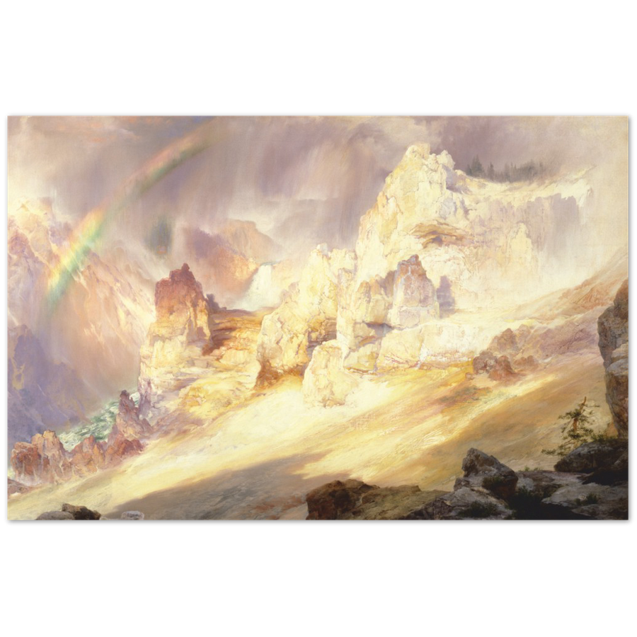 Print Material Rainbow Over The Grand Canyon Of The Yellowstone Gelato