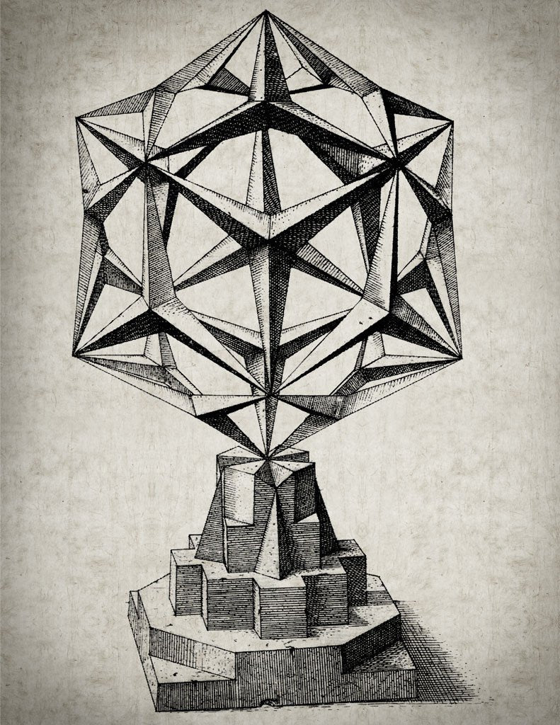 Free Vector | Abstract background with sacred geometry drawing
