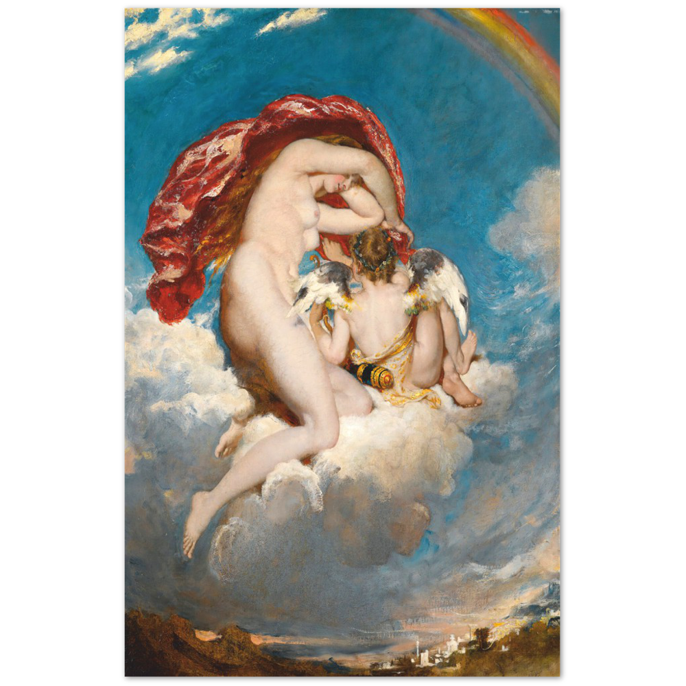 Print Material Venus And Cupid Descending Gelato