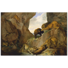 Print Material Wild Animals in a Mountain Gorge Gelato