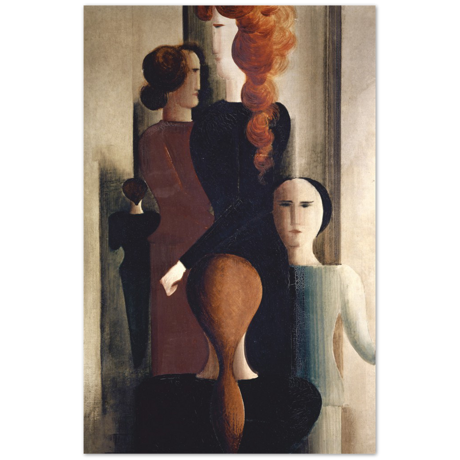 Print Material Women on Stairway Gelato